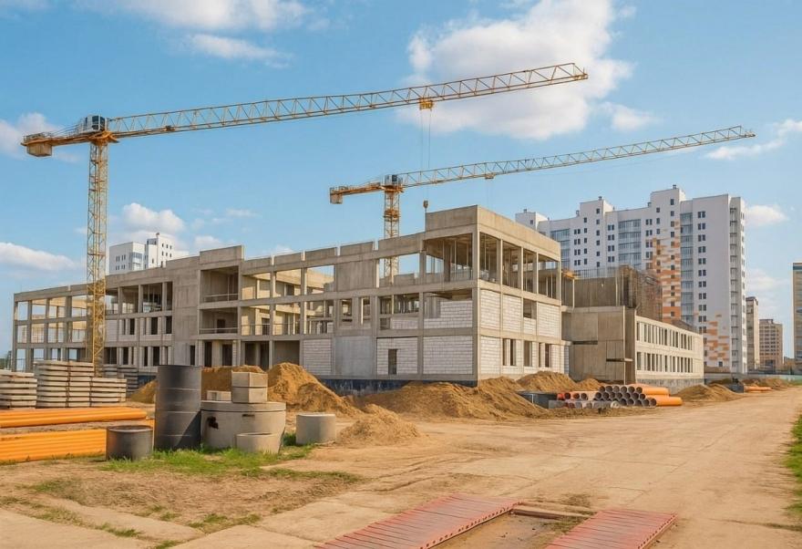 Лаборатория Главгосстройнадзора проверила монолитные конструкции школы в ЖК «Лукино-Варино»